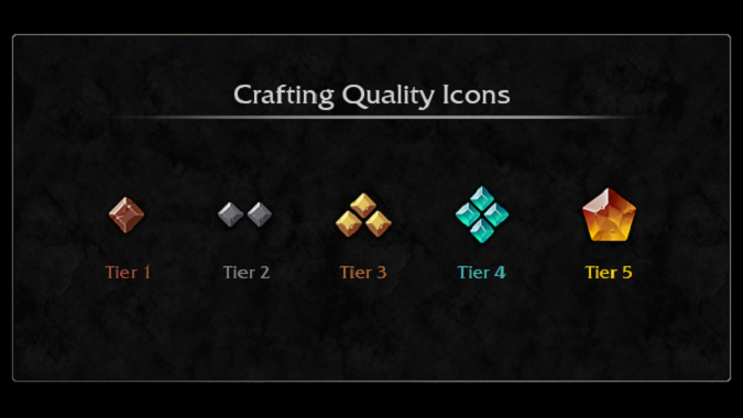 Crafting Tiers in Dragonflight